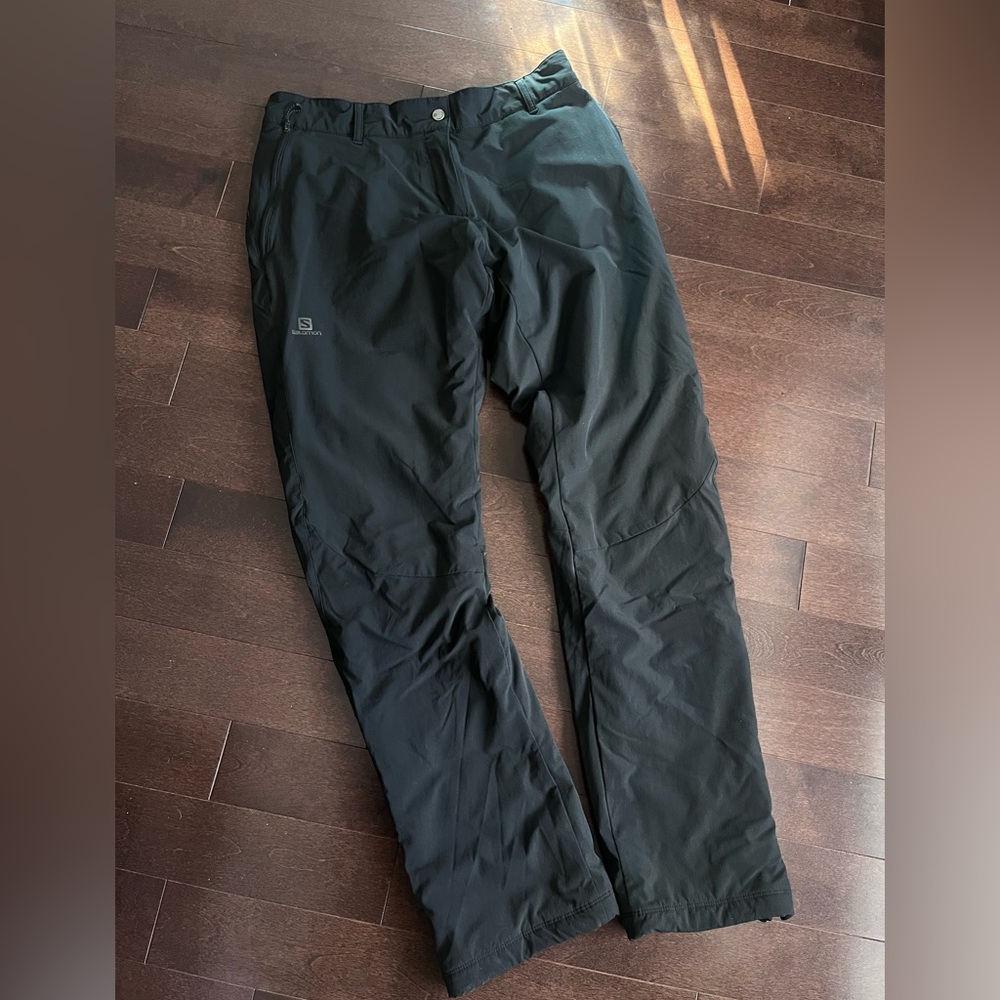 NOT FOR SALE SOLD SOLD Salomon Soft Shell Insulated Ski Pants Black Adjustable